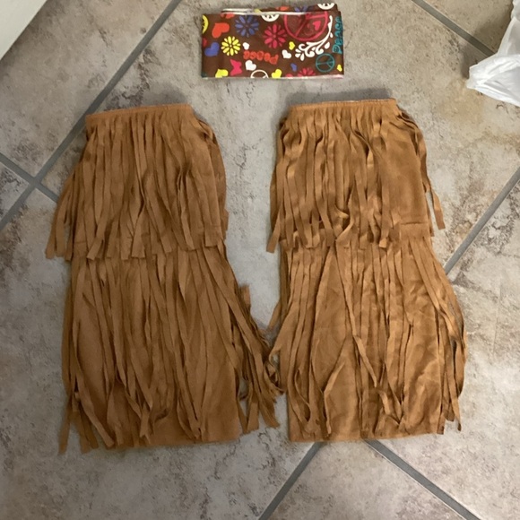 Spirit Peace and Love Hippie Costume with Fringe Women’s XSmall - Picture 2 of 5